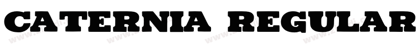 Caternia Regular字体转换
